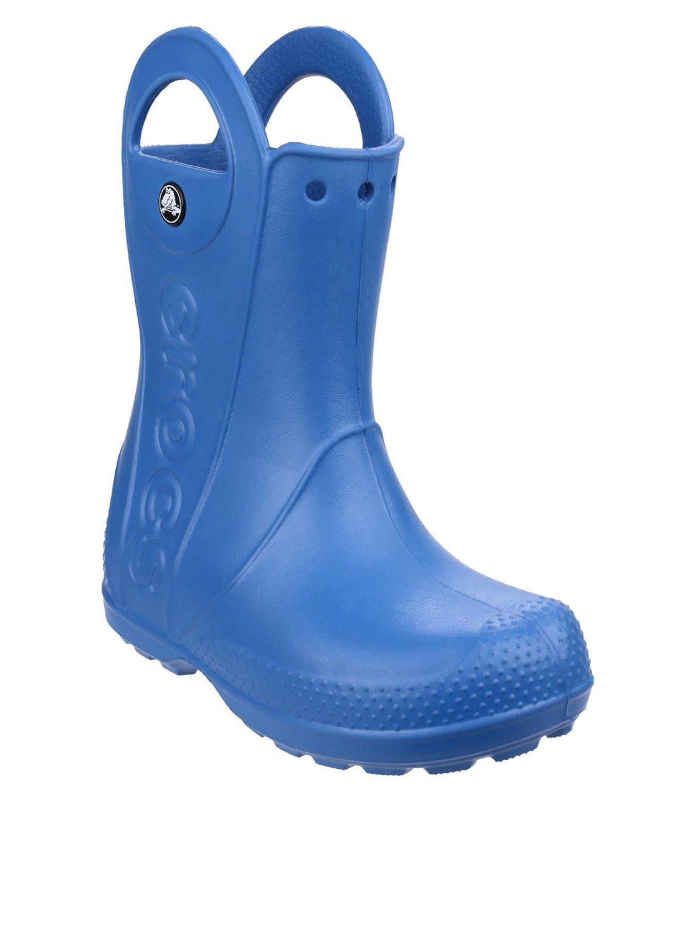 Crocs Boys Handle It Wellington Boots - Blue | very.co.uk