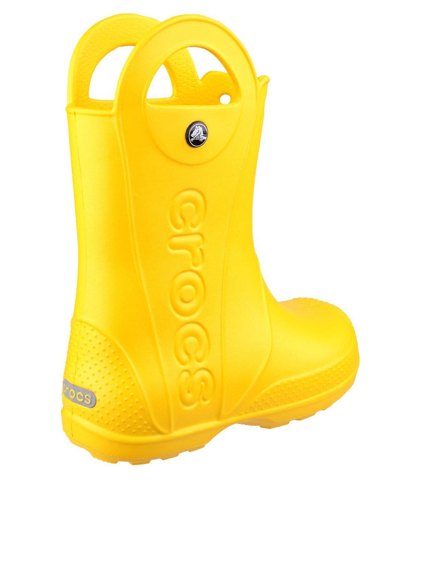 Crocs Handle It Wellington Boots - Yellow | very.co.uk