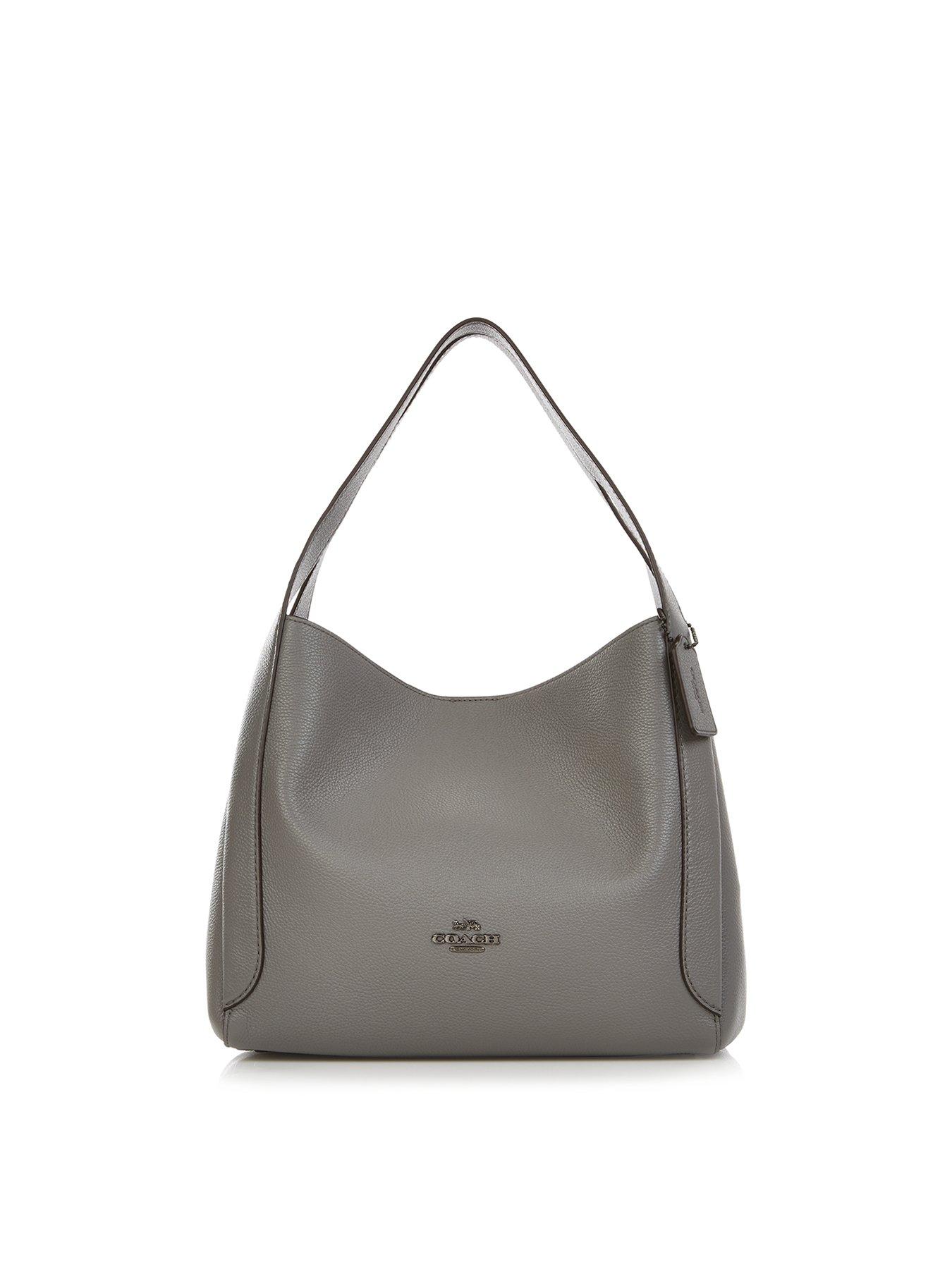 grey leather hobo handbags