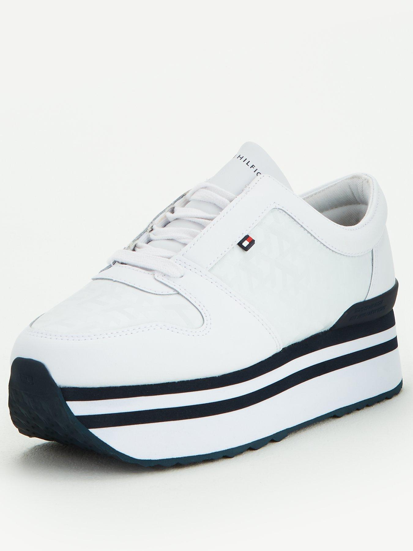 tommy hilfiger jacquard flatform sneaker