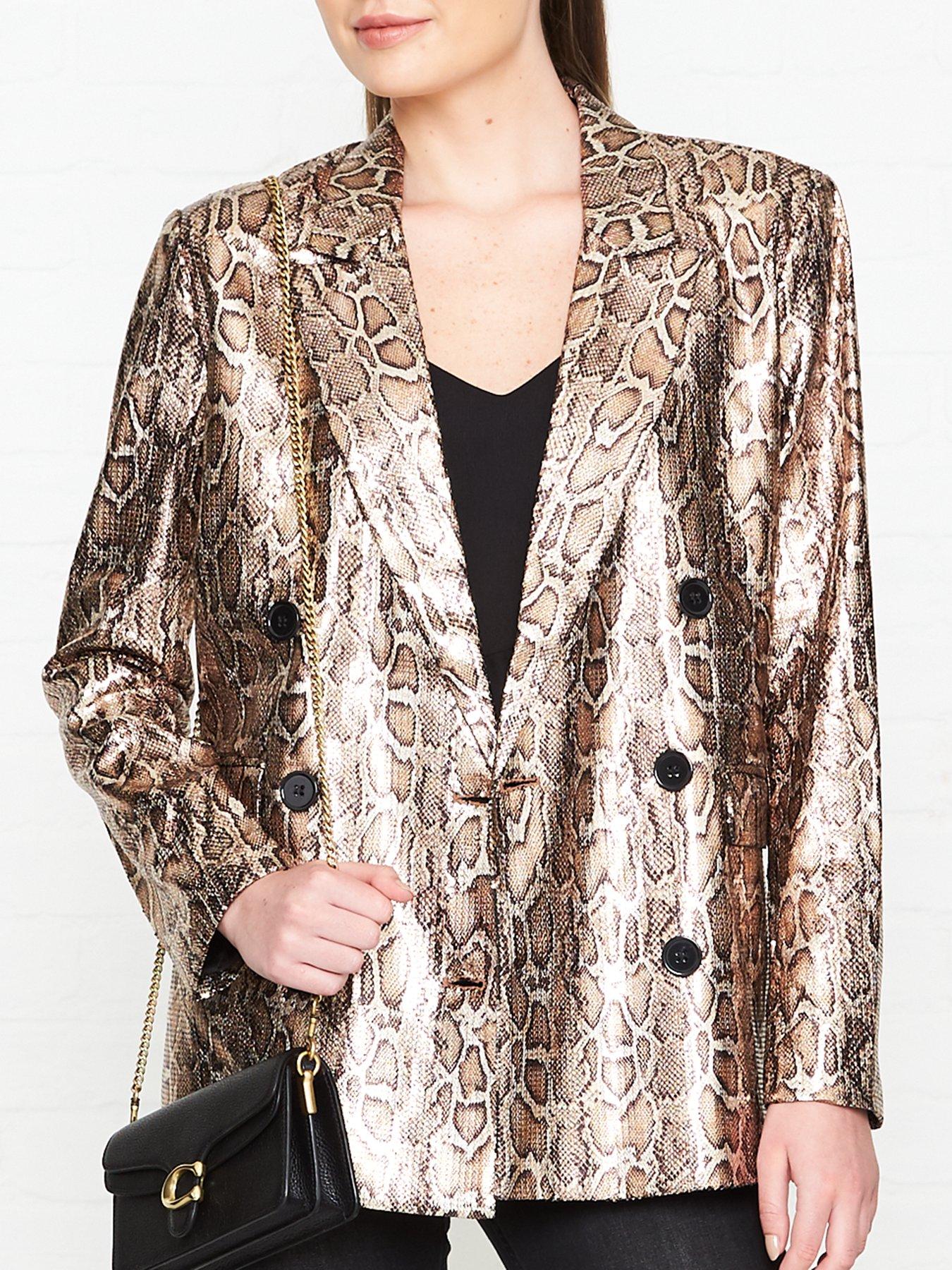 Sofie Schnoor Metallic Snake Sequin Blazer review