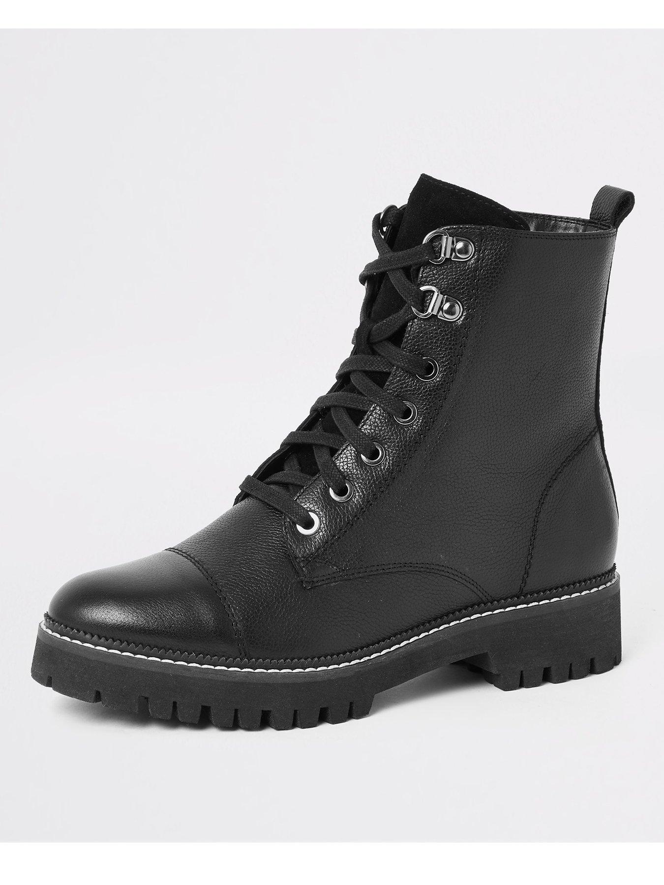 river island lace up ankle boots