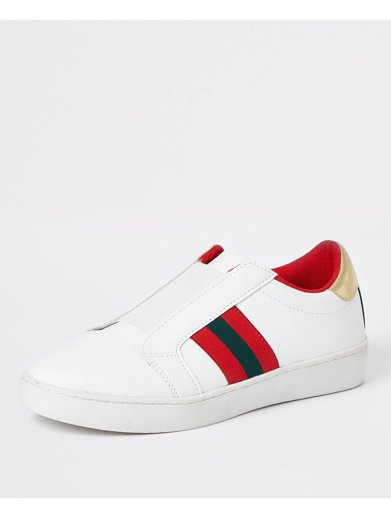 river island slip on trainers