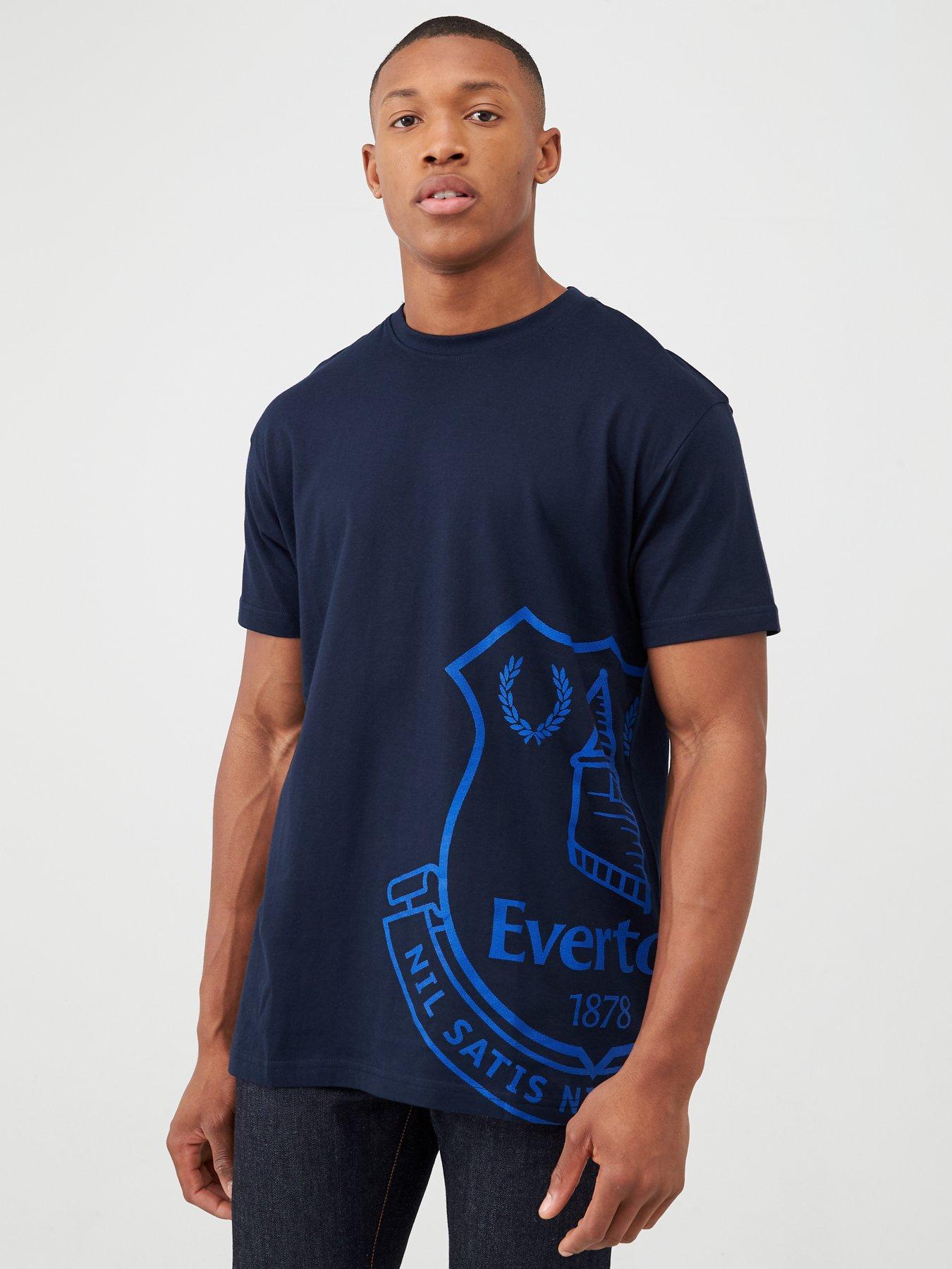 Everton Everton Fc Mens Crest T Shirt Blue Very Co Uk