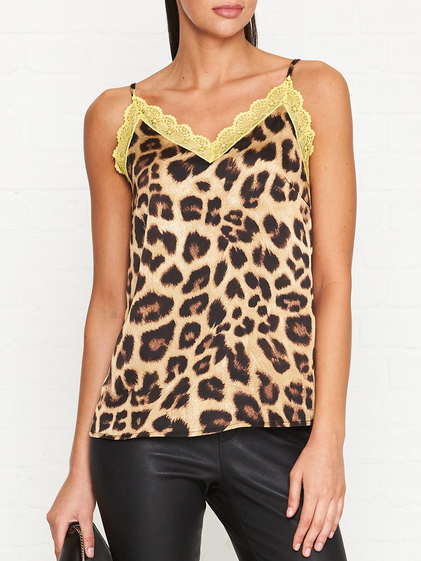 Sofie Schnoor Leopard Print Lace Trimmed Cami Vest review