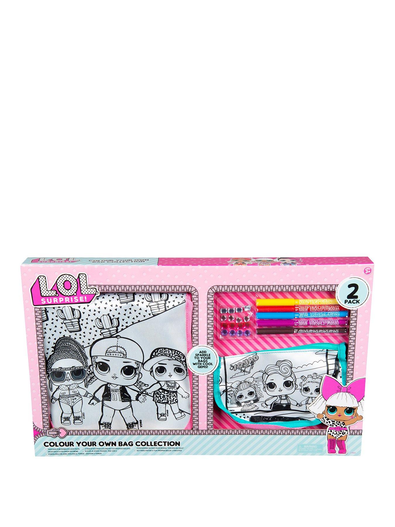 L.O.L Surprise! Lol 2 Pack Colour Your Own Bag Set review