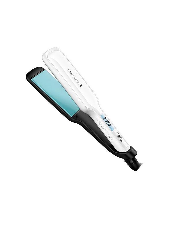 Image 1 of 5 of Remington Shine Therapy Wide Plate Straightener - S8550