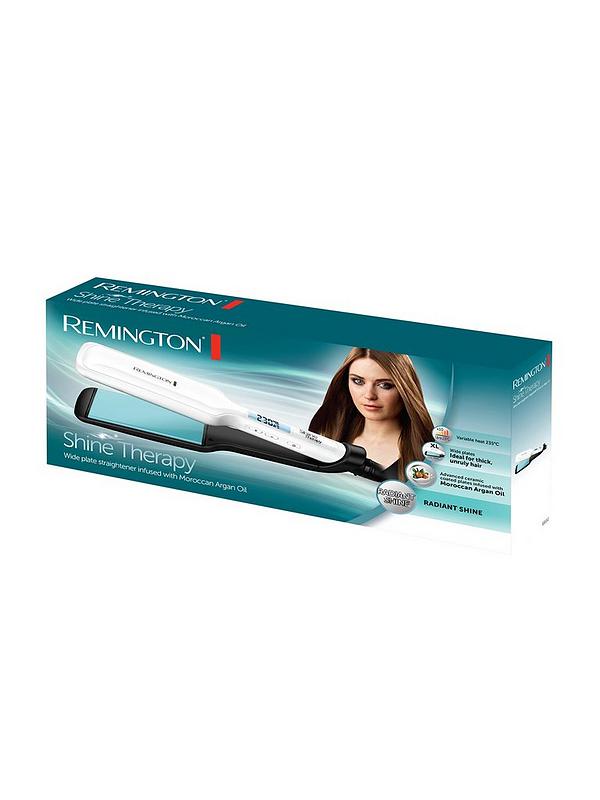 Image 2 of 5 of Remington Shine Therapy Wide Plate Straightener - S8550