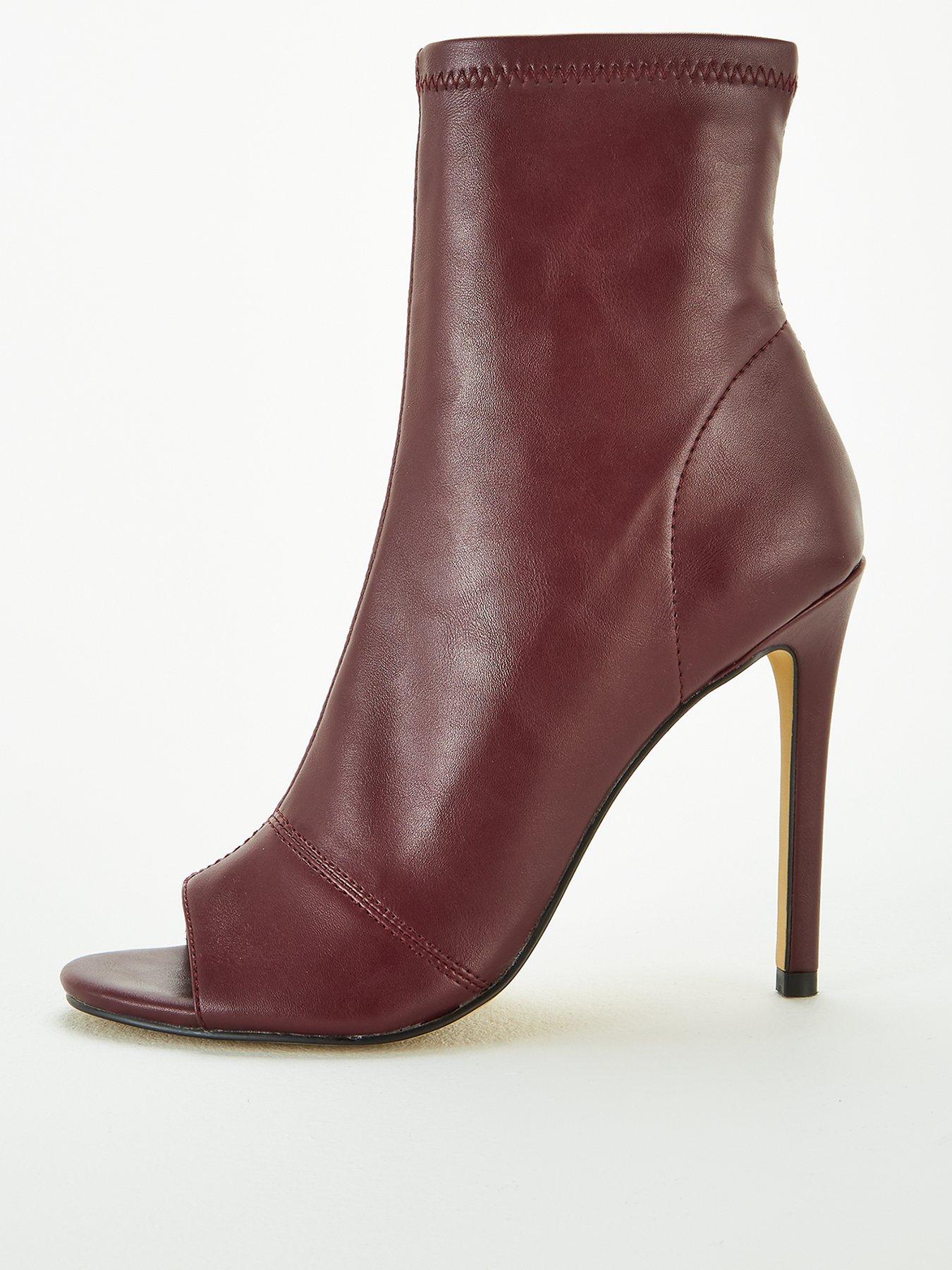 office peep toe boots