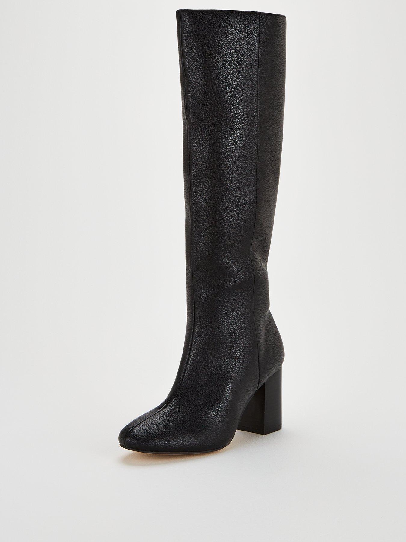 office black knee high boots