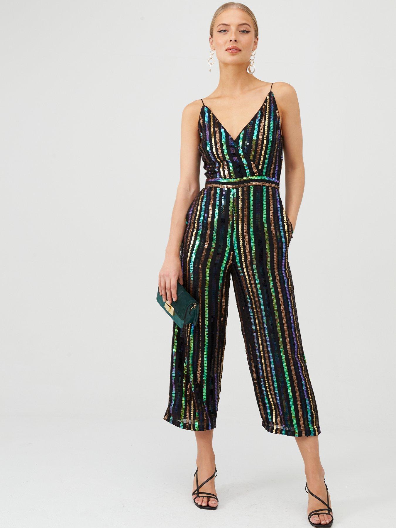 sequin culotte jumpsuit