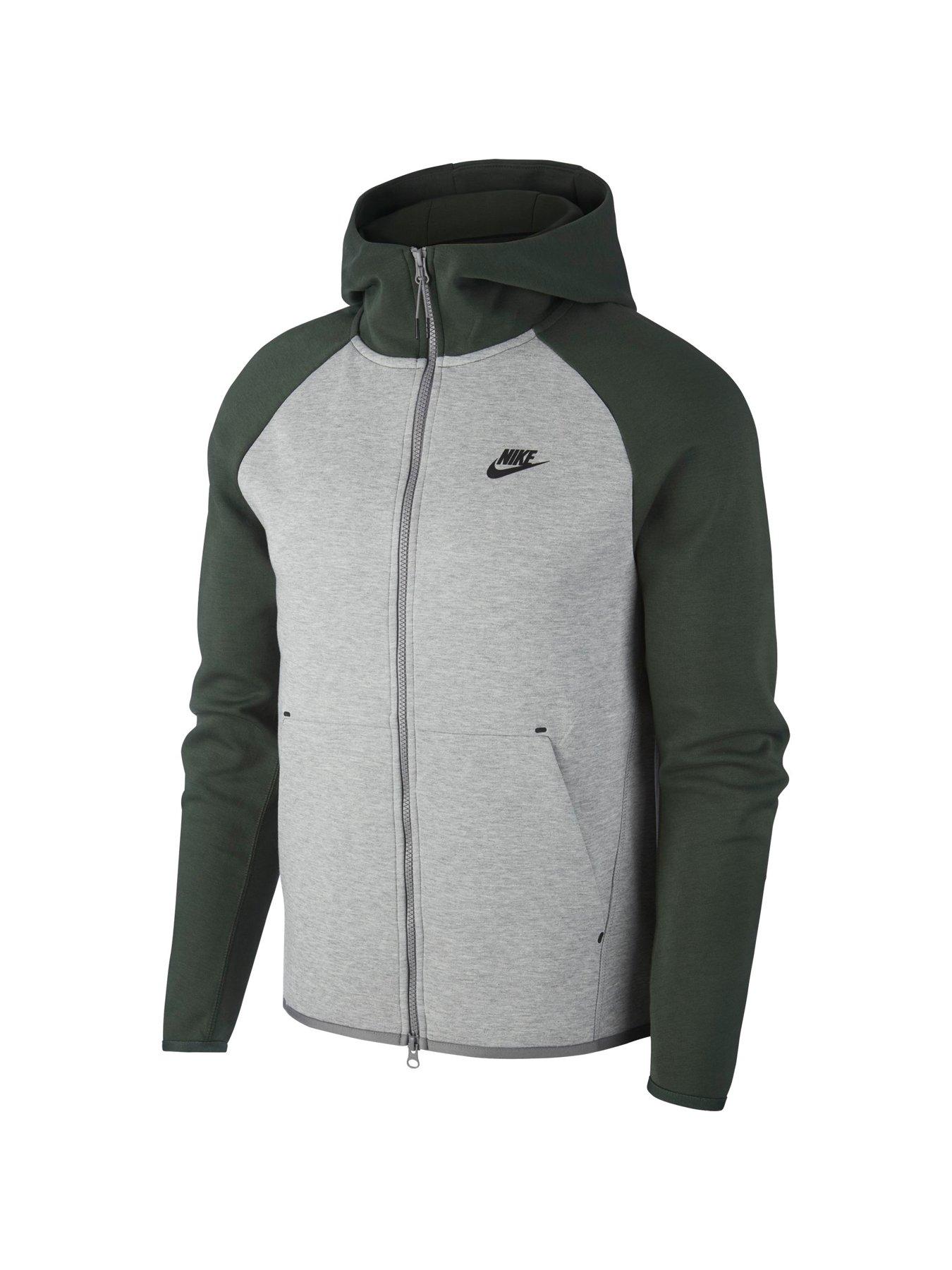 nike tech green and grey