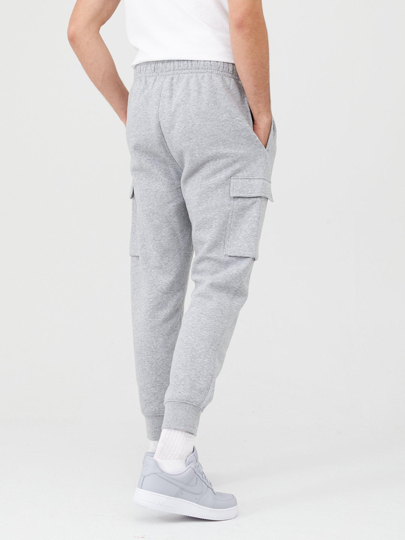 Pro 5 Mens Fleece Cargo Sweatpants,Heather Grey,XL 