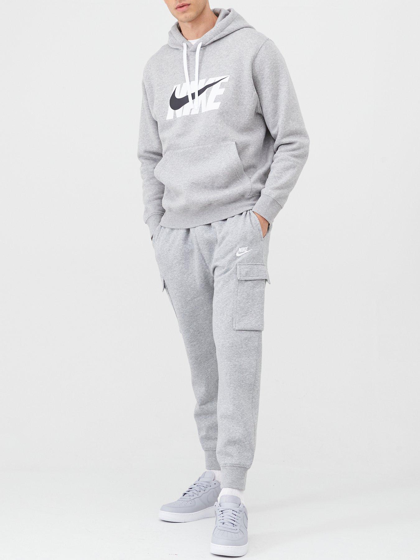 Nike club cargo joggers hot sale grey