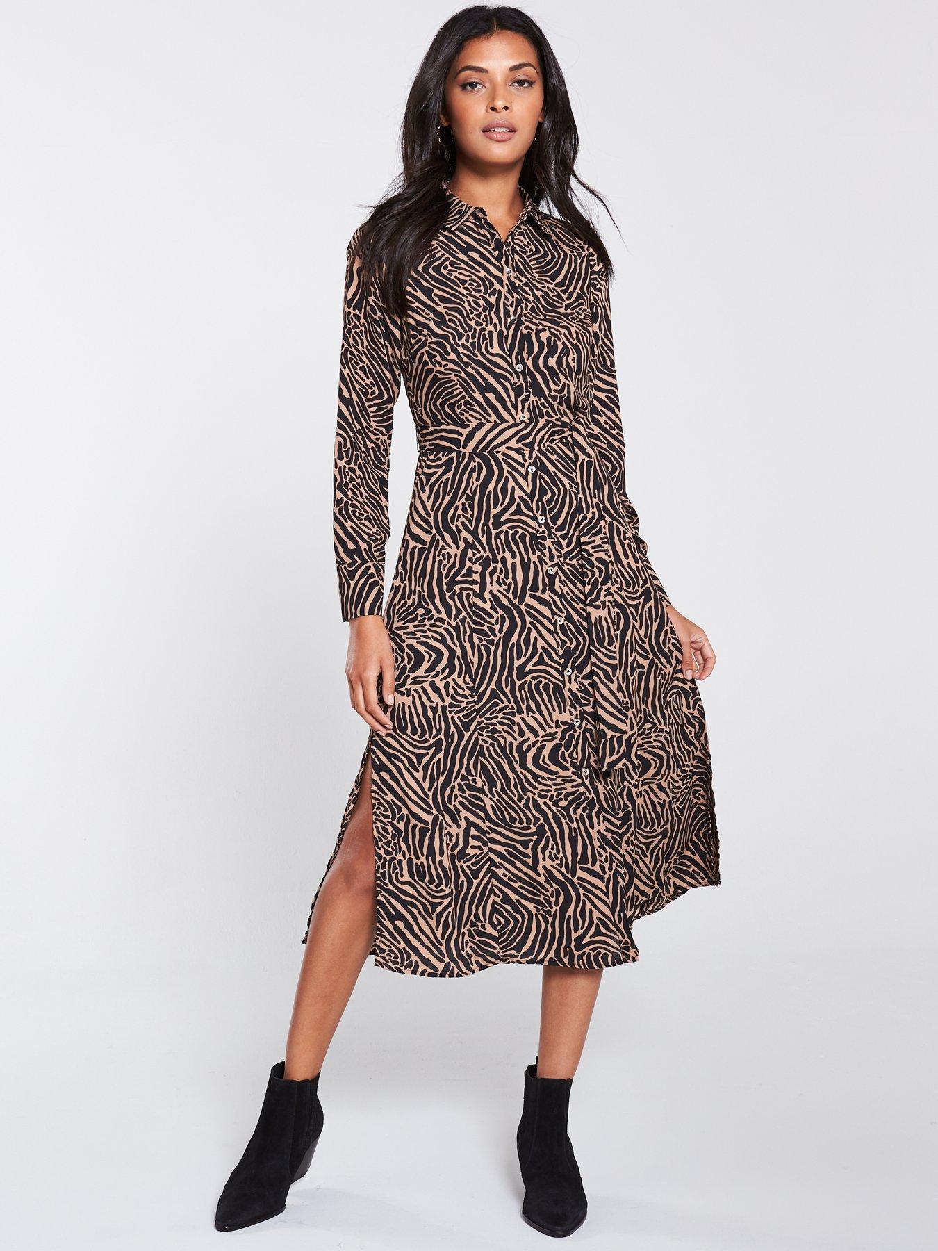 animal print dress oasis