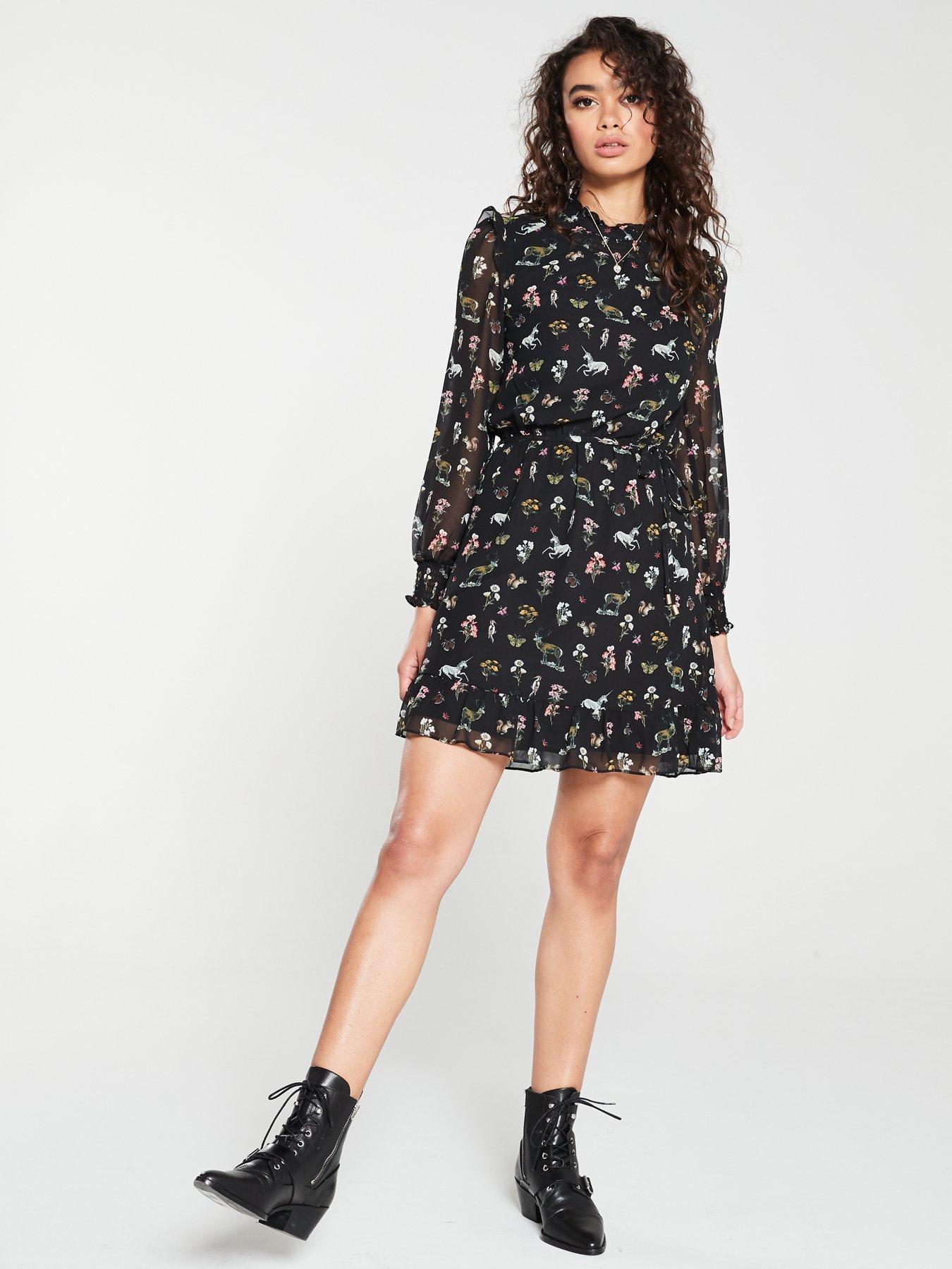 oasis chiffon dress