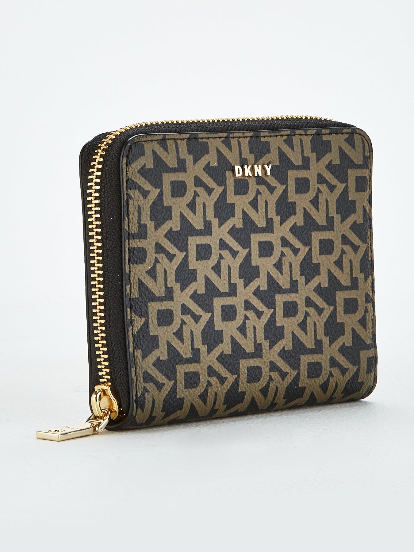 dkny zip around purse