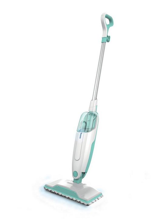 stillFront image of shark-pro-steam-mop-s1000uk-reusable-machine-washable-cleaning-pads-55-metre-cord-white