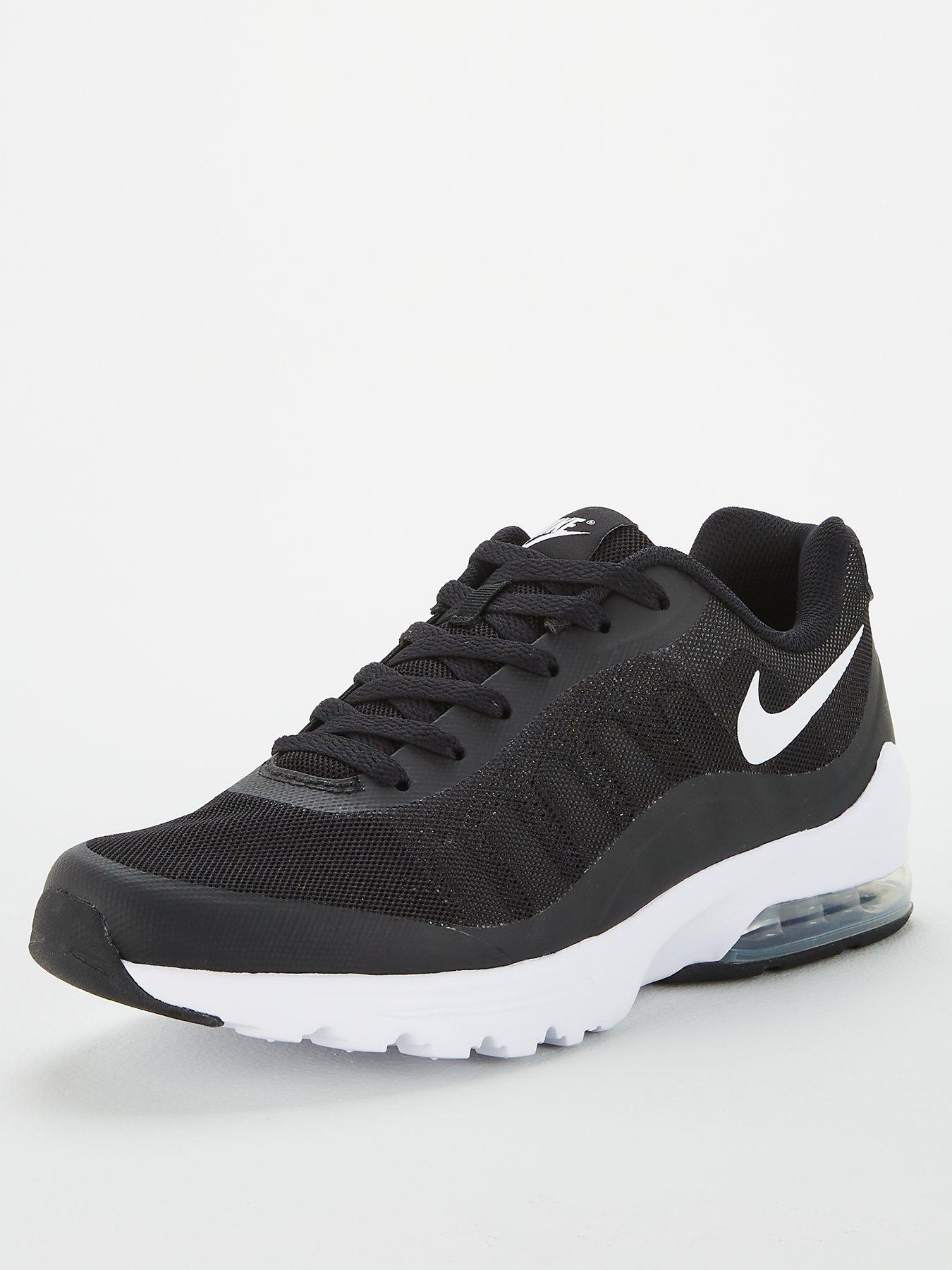 nike air max invigor trainers black white