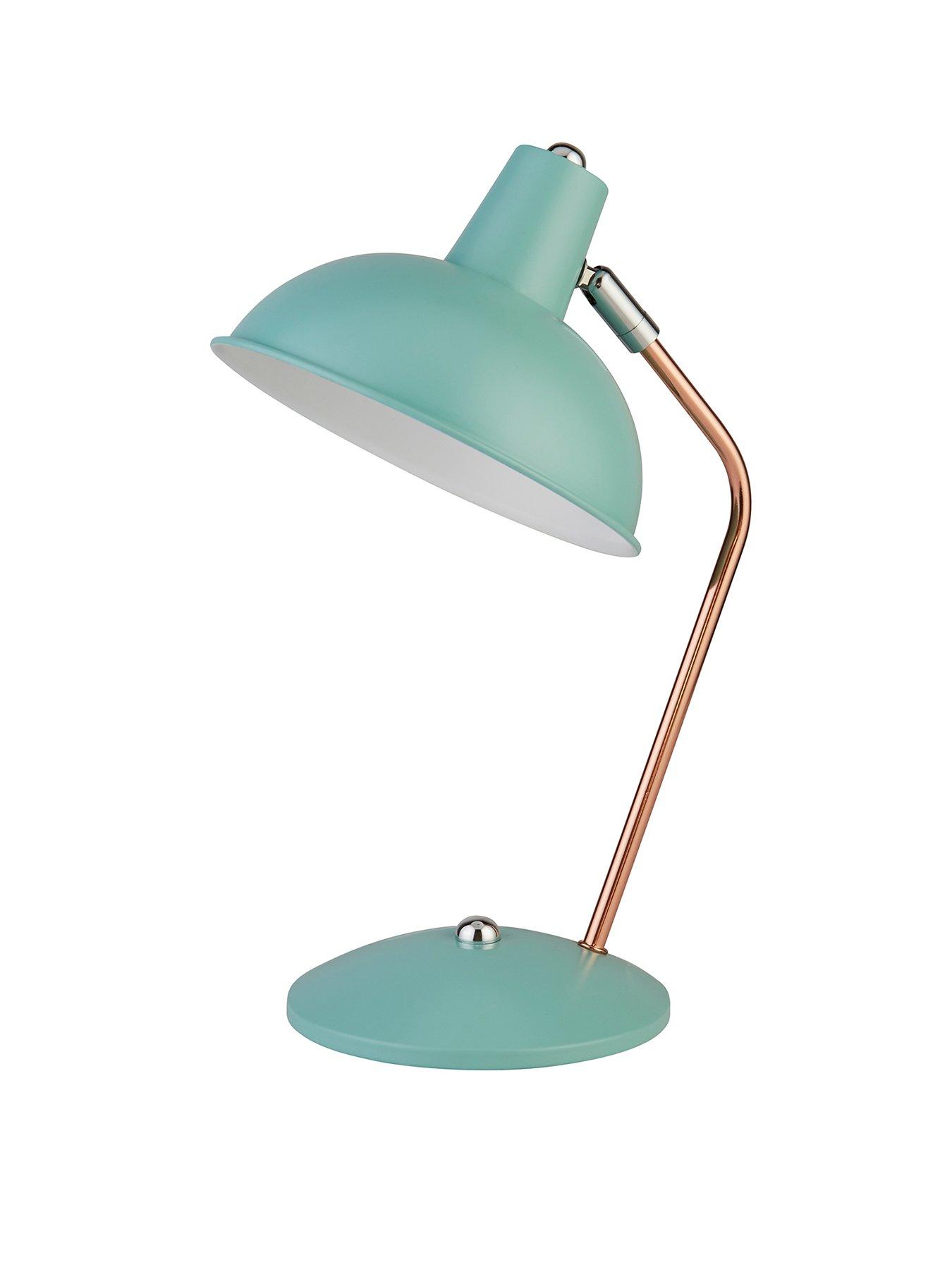 Product photograph of Everyday Remi Arc Table Lamp - Teal from very.co.uk