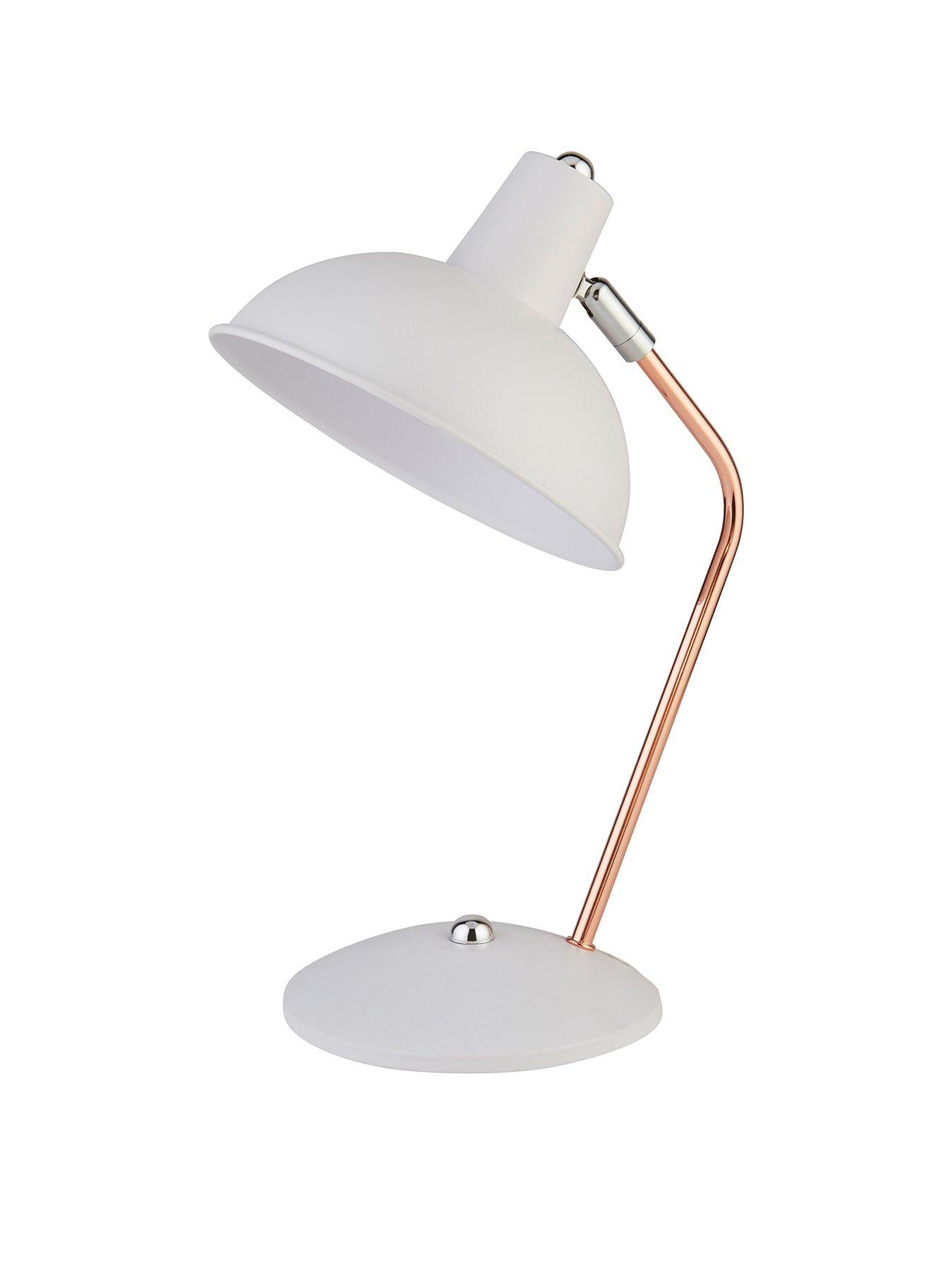Product photograph of Everyday Remi Arc Table Lamp - White from very.co.uk