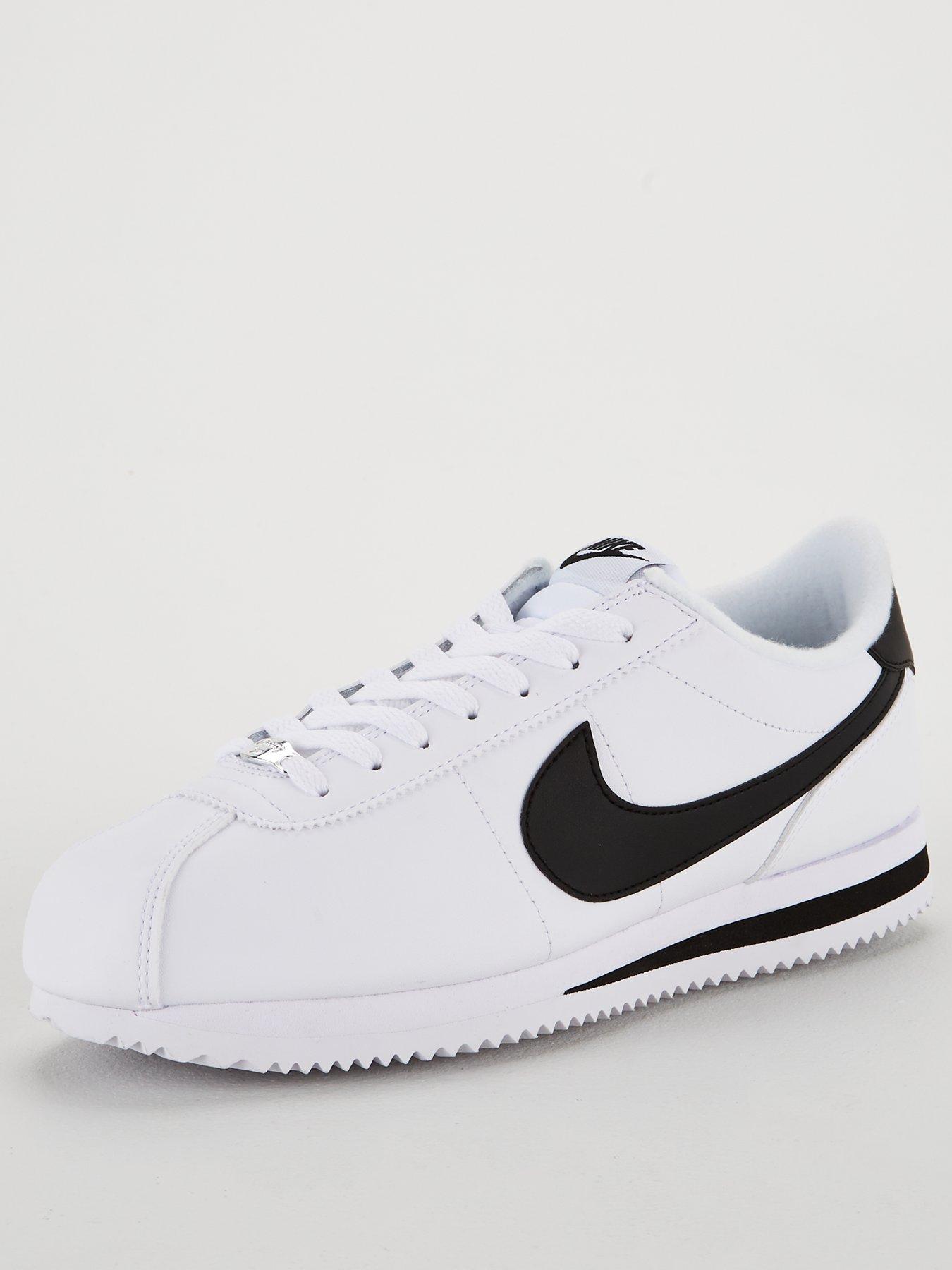 Nike Cortez Basic Leather - White/Black | very.co.uk