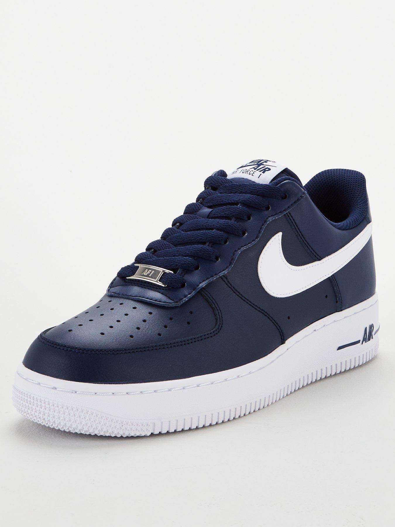 nike air force 1 white and navy