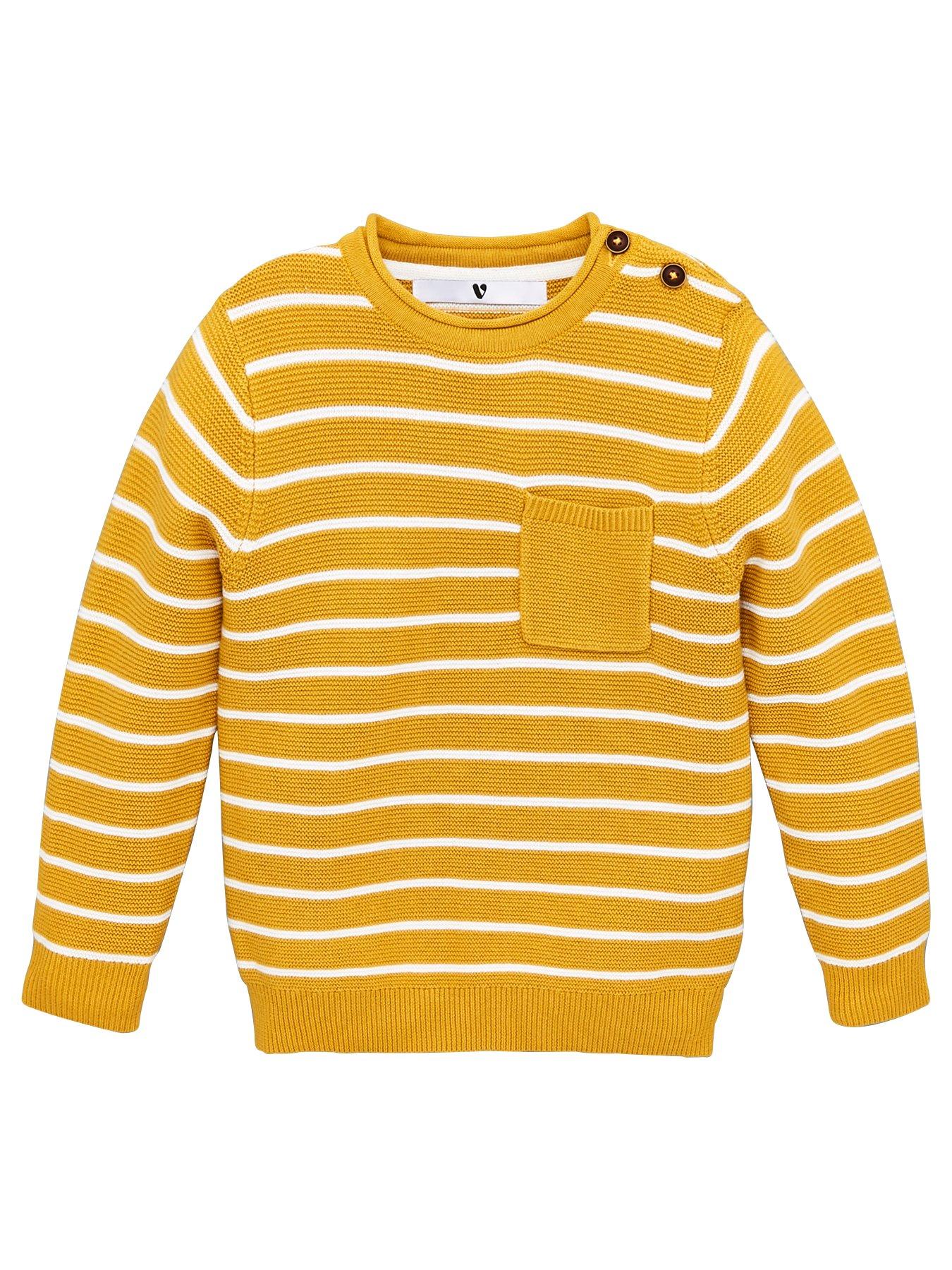 V By Very Boys Striped Pocket Detail Jumper review