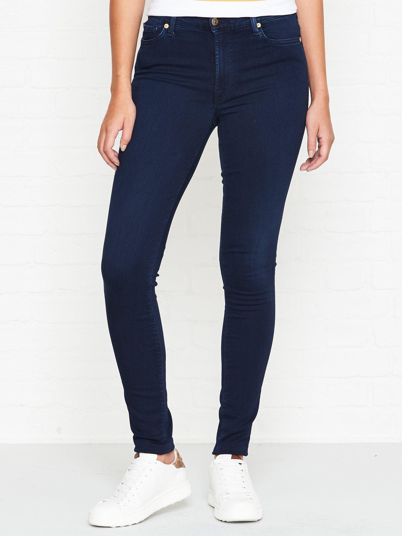 7 For All Mankind High Waist Skinny Slim Illusion Luxe Jeans review