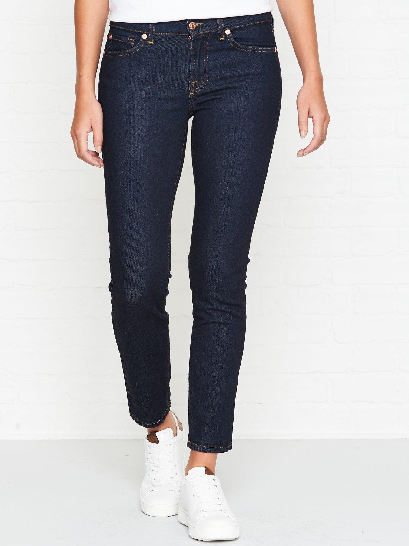 7 For All Mankind Roxanne Mid Rise Crop Original Jeans review