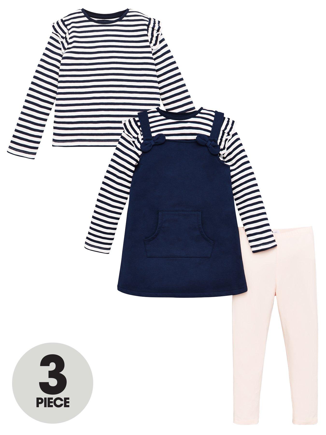 shirt under pinafore dress