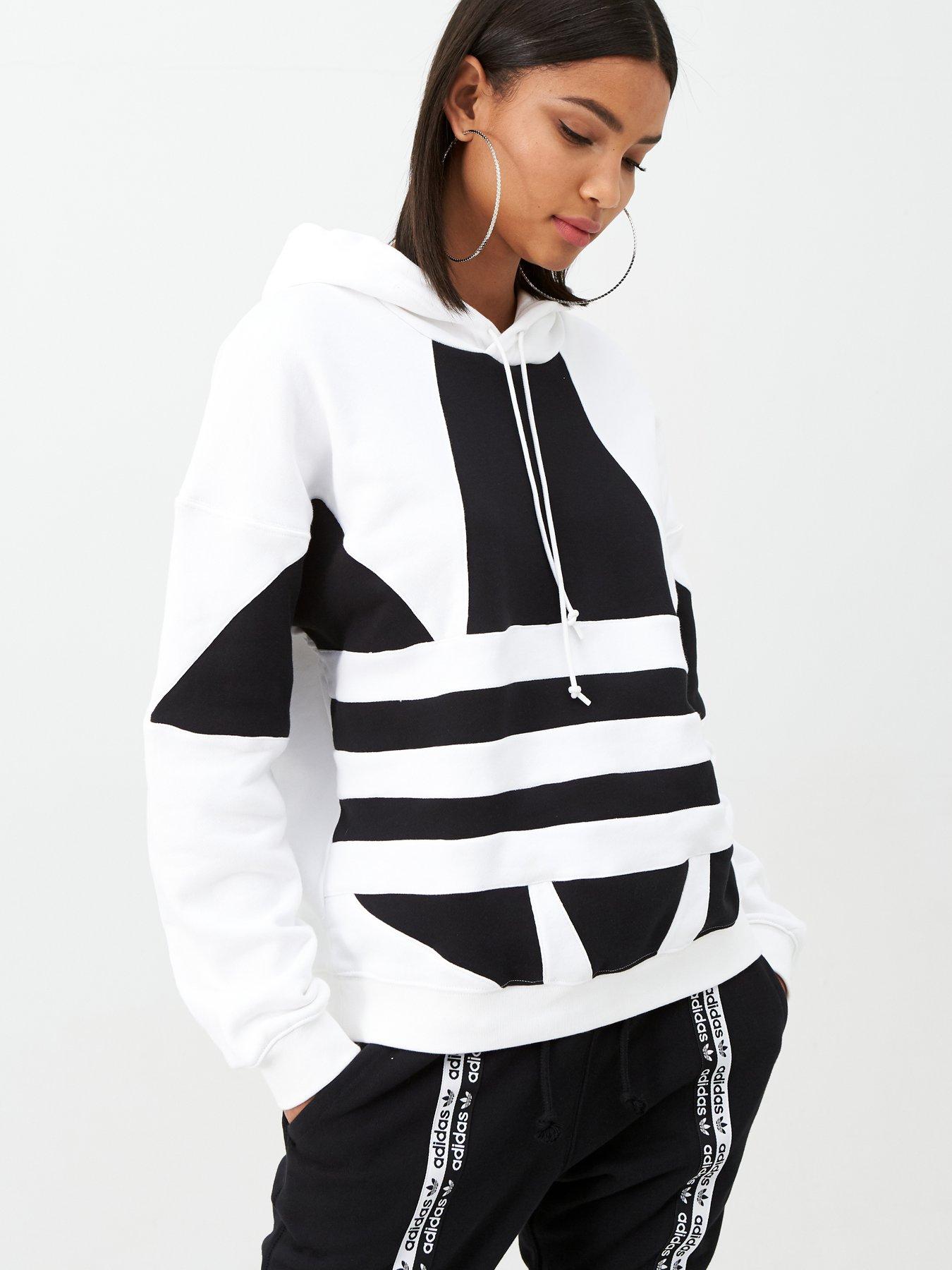 adidas large logo hoodie