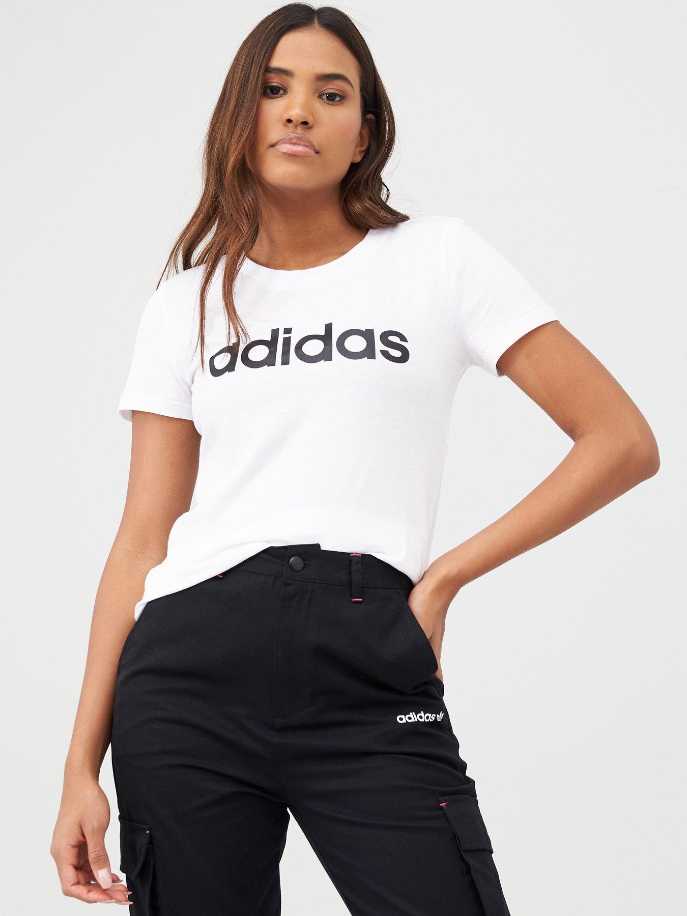 adidas essentials linear slim tee