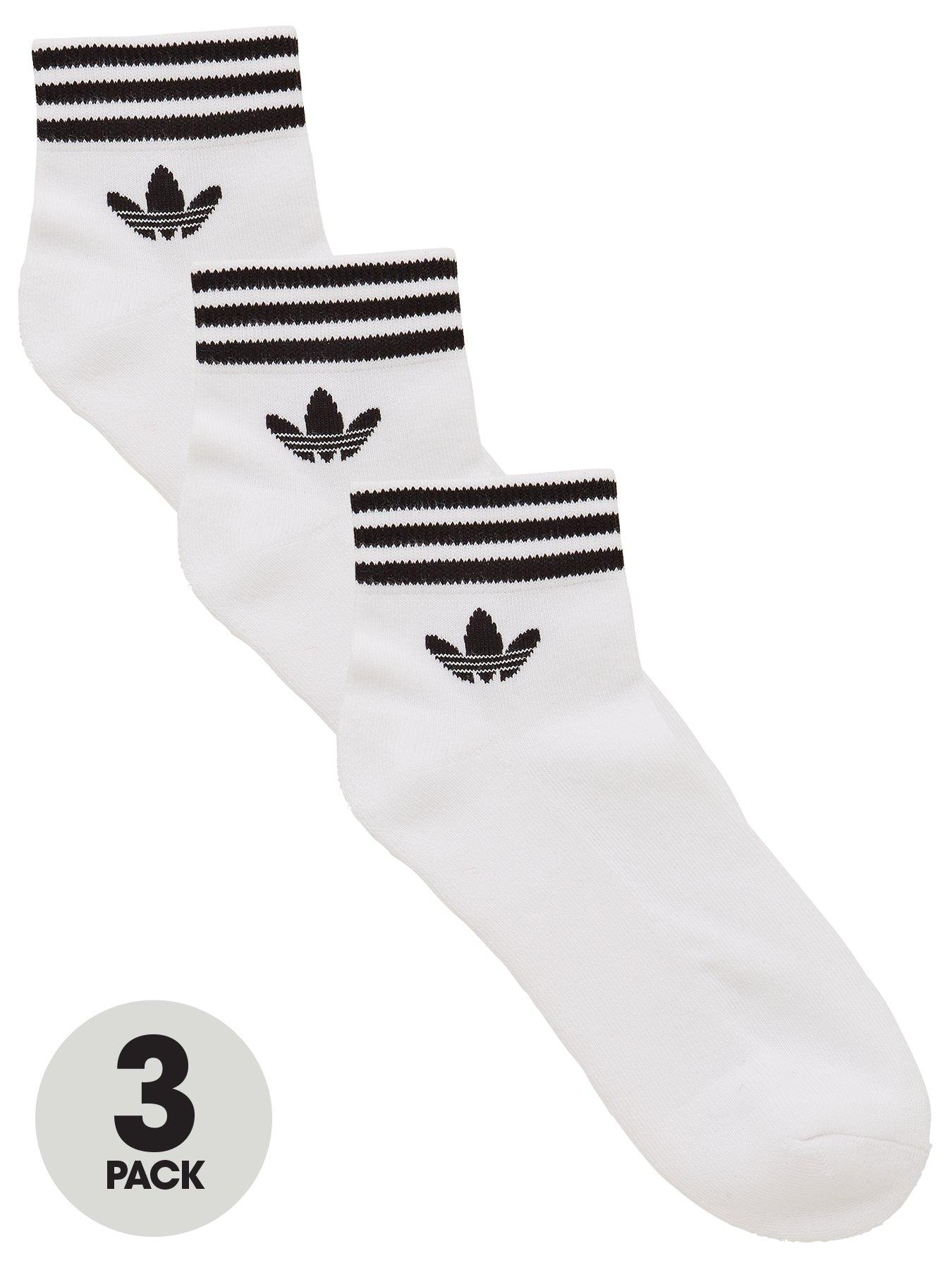 adidas-originals-unisex-3-pack-trefoil-ankle-socks-white