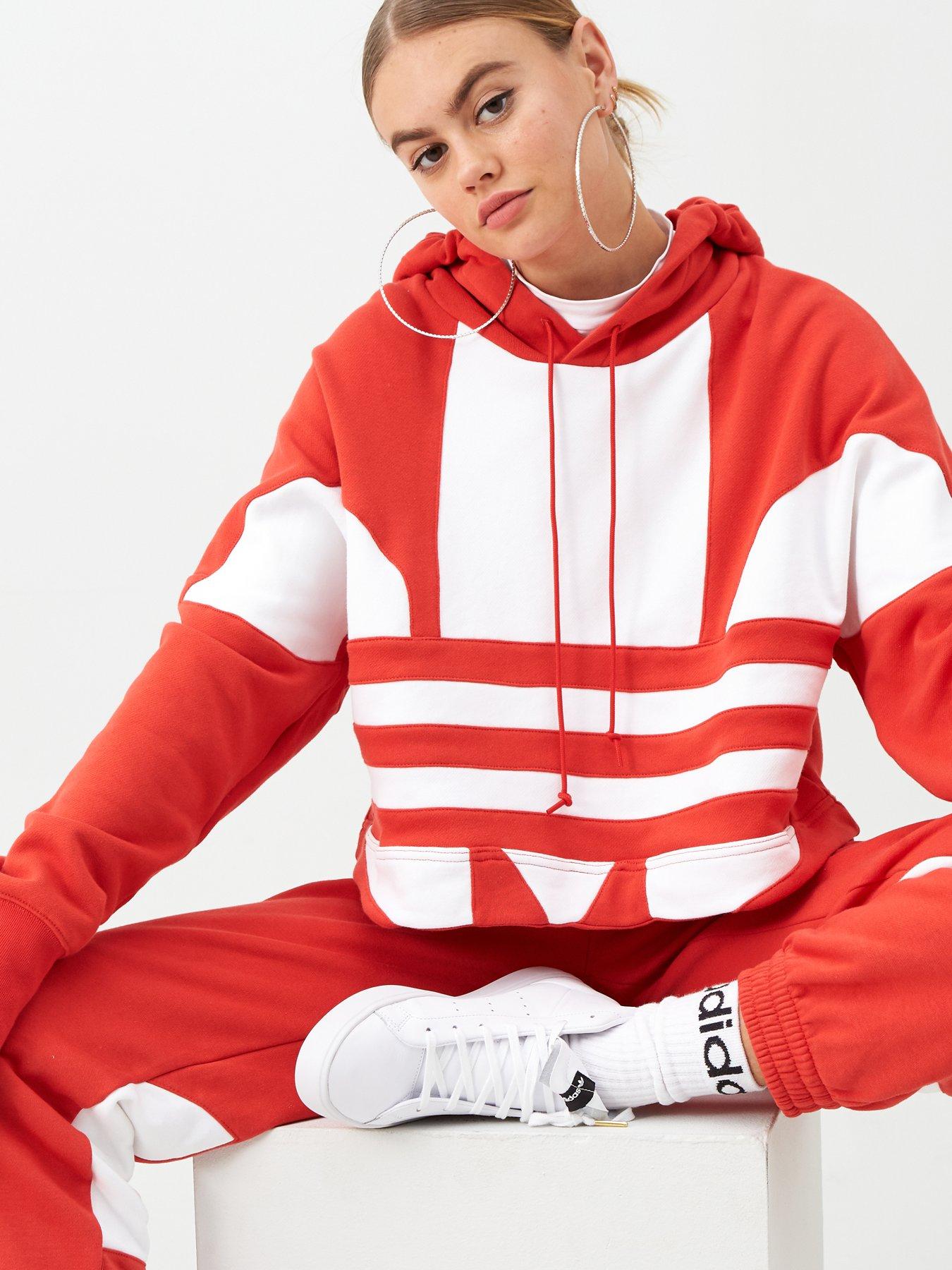 adidas logo on sleeve hoodie