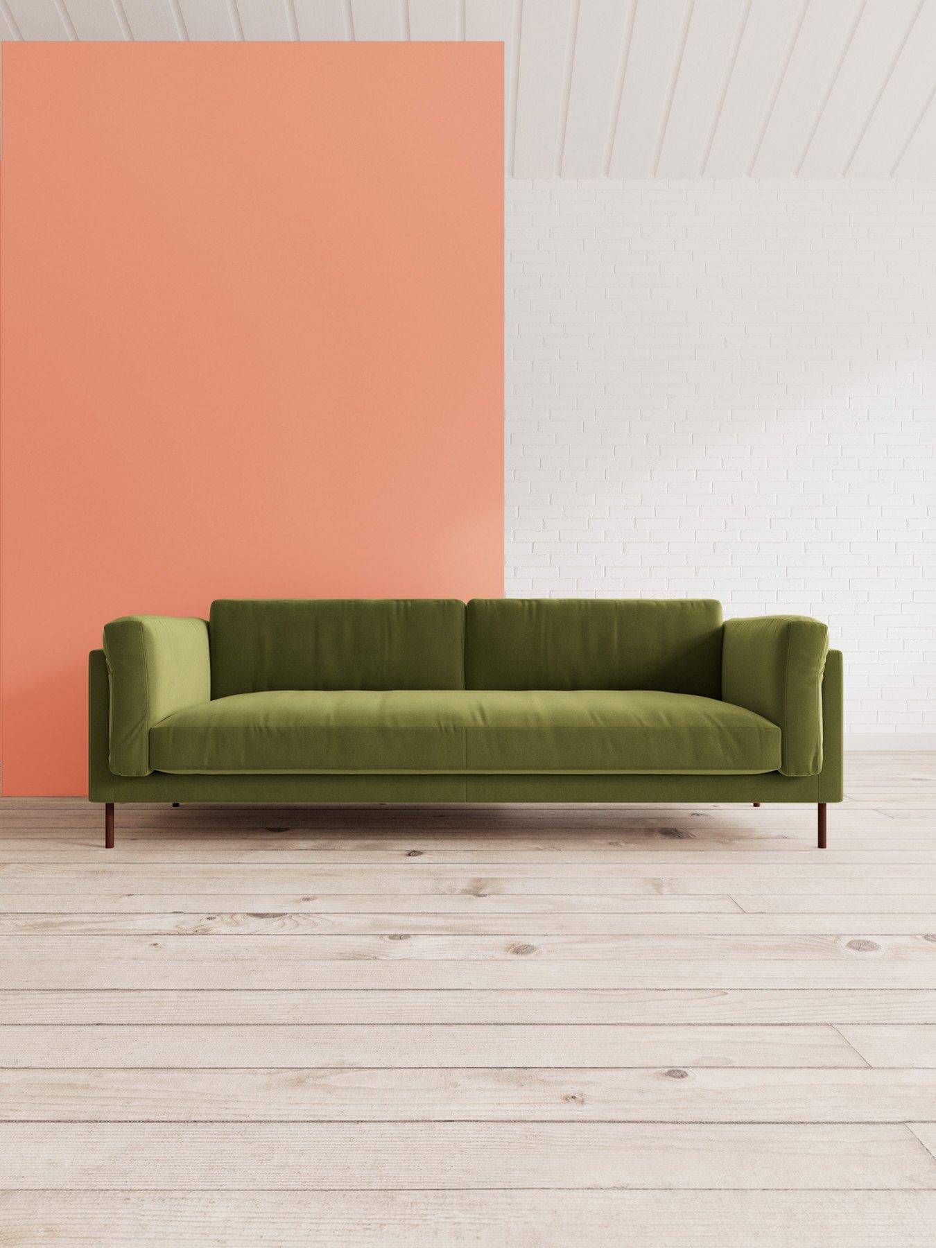 Product photograph of Swoon Munich Fabric 3 Seater Sofa from very.co.uk