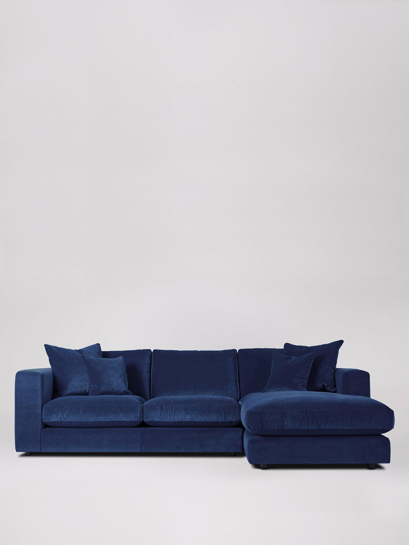 Product photograph of Swoon Althaea Fabric Right Hand Corner Sofa from very.co.uk