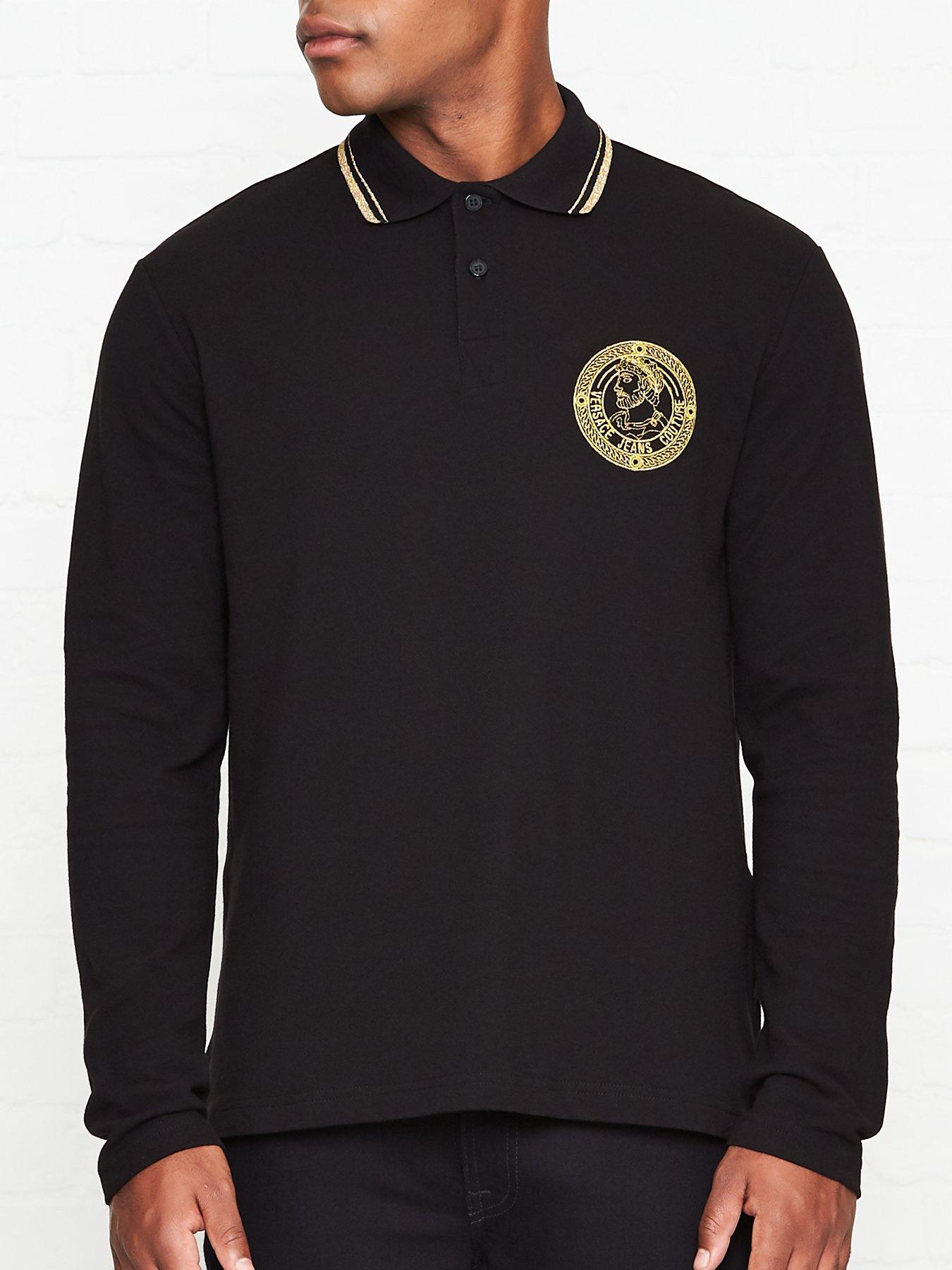 versace polo long sleeve