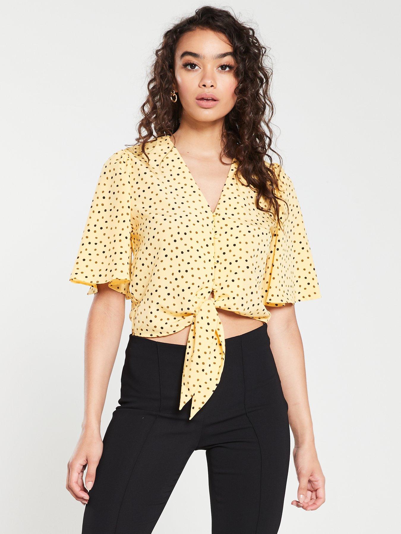 mango yellow blouse