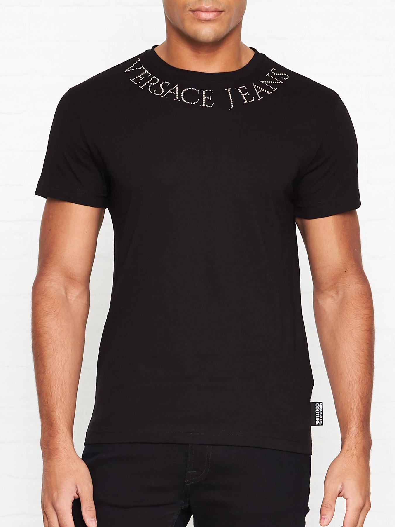versace jeans t shirt black