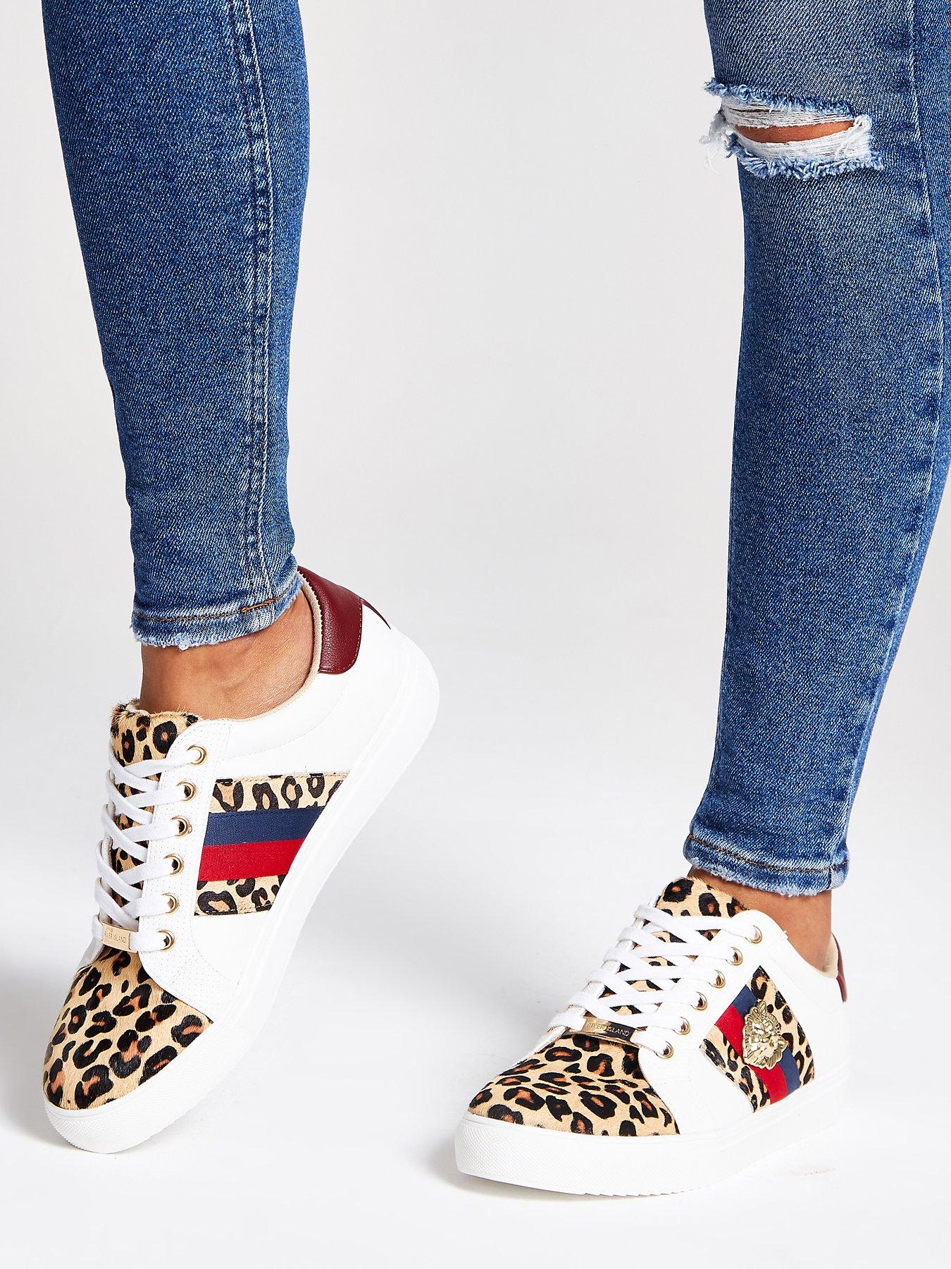 river island animal print trainers