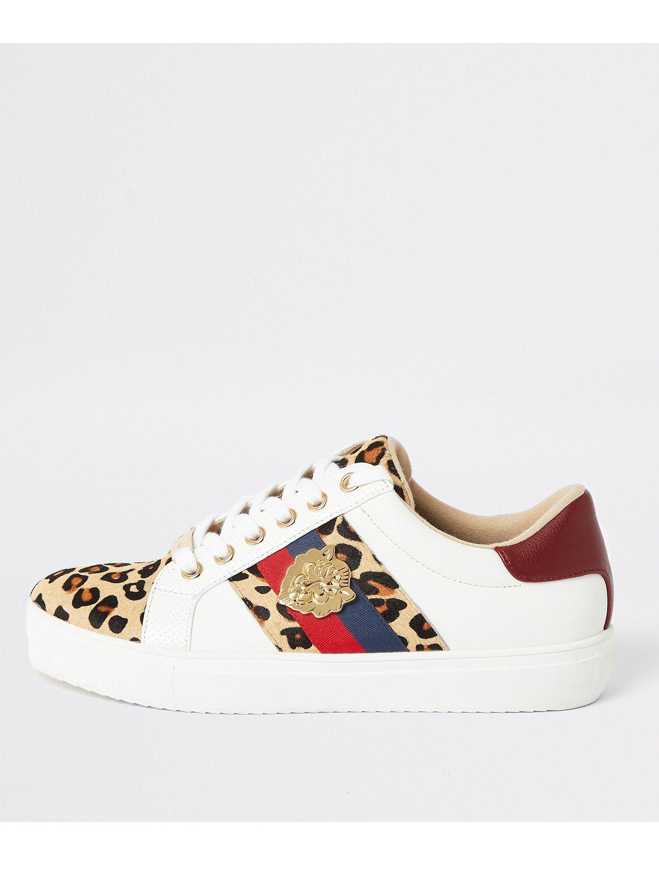 river island animal print trainers