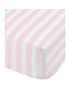  image of bianca-fine-linens-bianca-pink-check-cotton-fitted-sheet