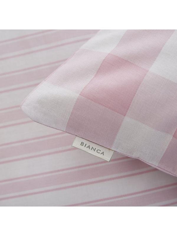 Bianca Fine Linens Pink Check, Pink Check Duvet Cover