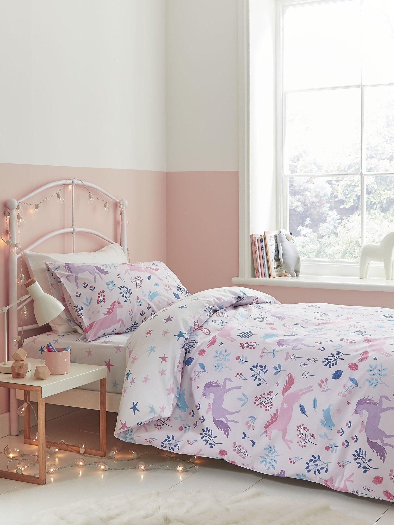 Bianca Cottonsoft Woodland Unicorn And Stars Duvet Cover Set