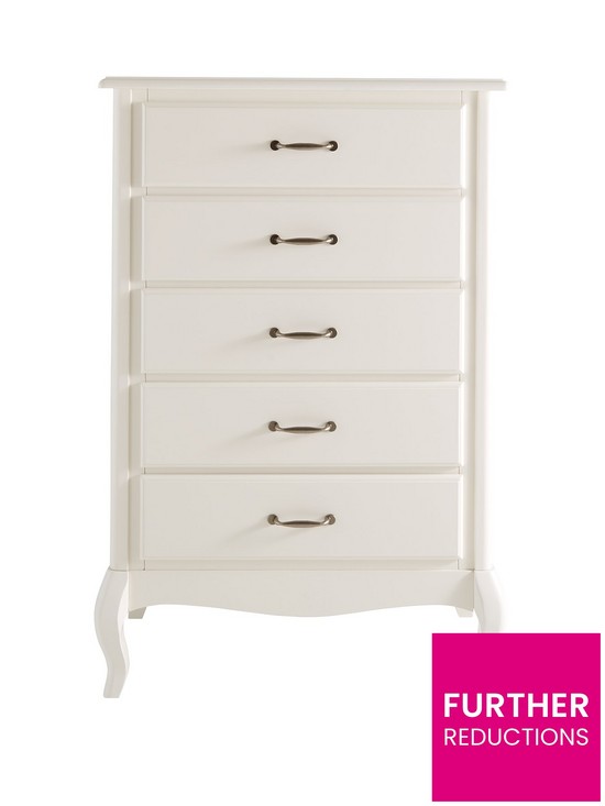 front image of olivia-5-drawer-chest