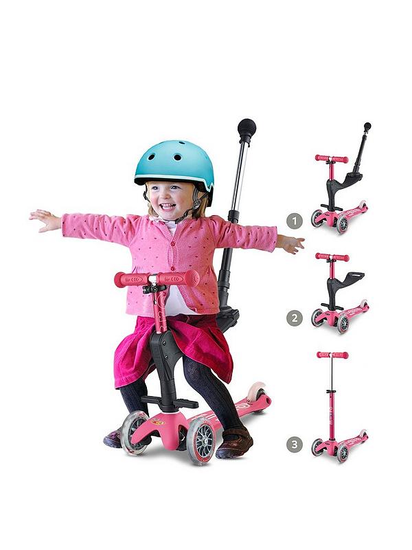 Image 1 of 4 of Micro Scooter 3-in-1 Mini Deluxe Plus - Pink
