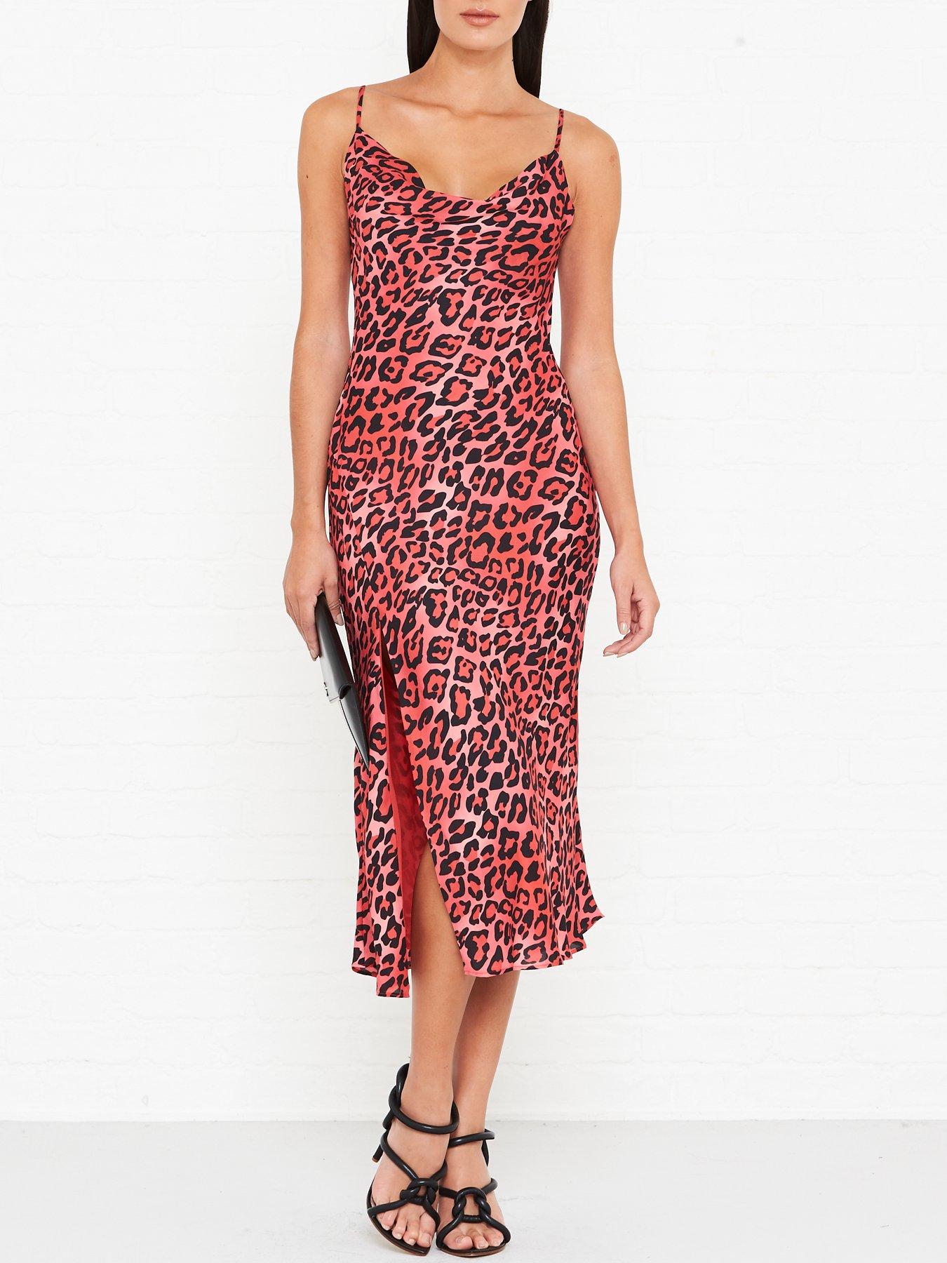 pink animal print dress uk