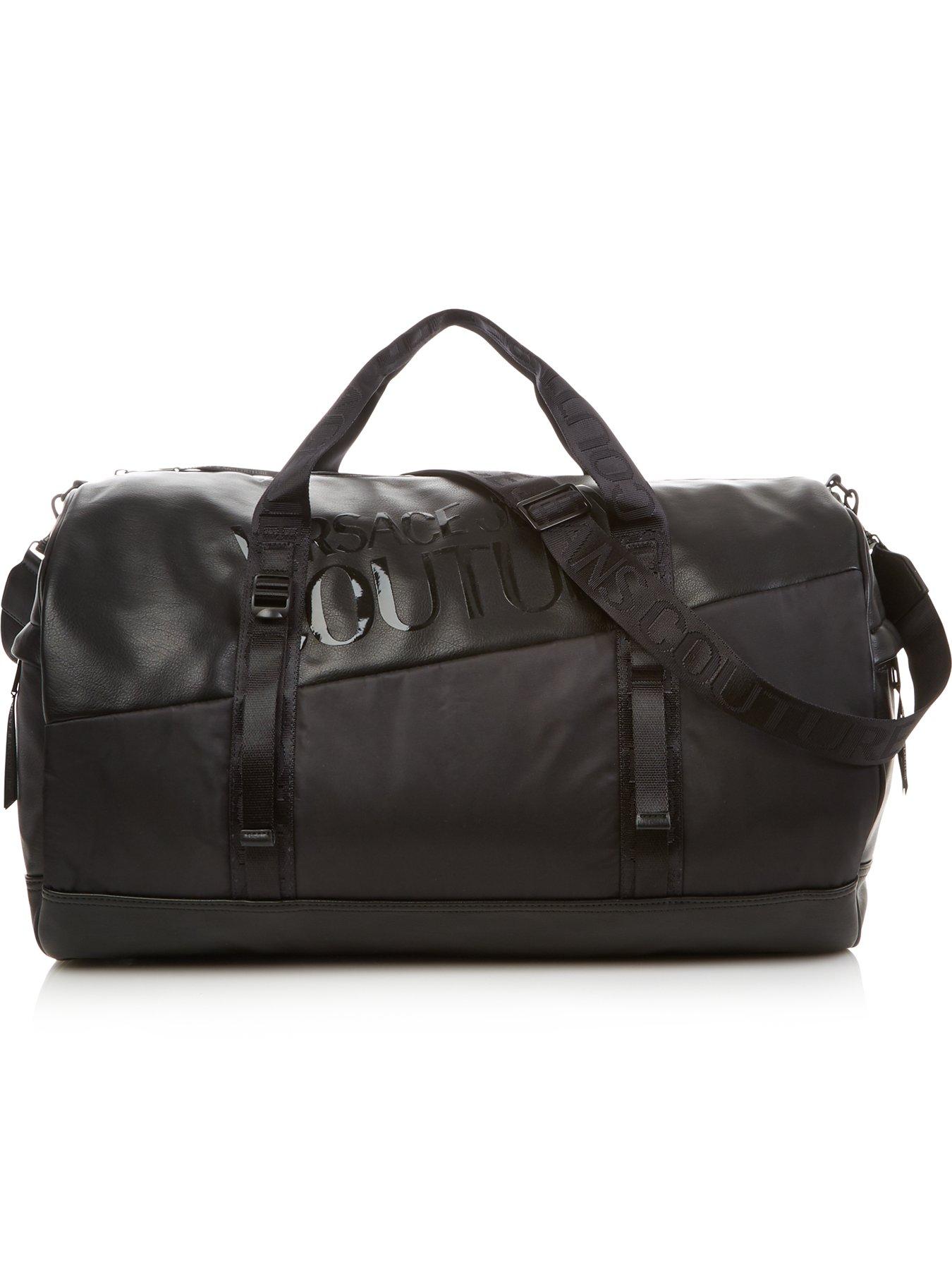 mens faux leather holdall