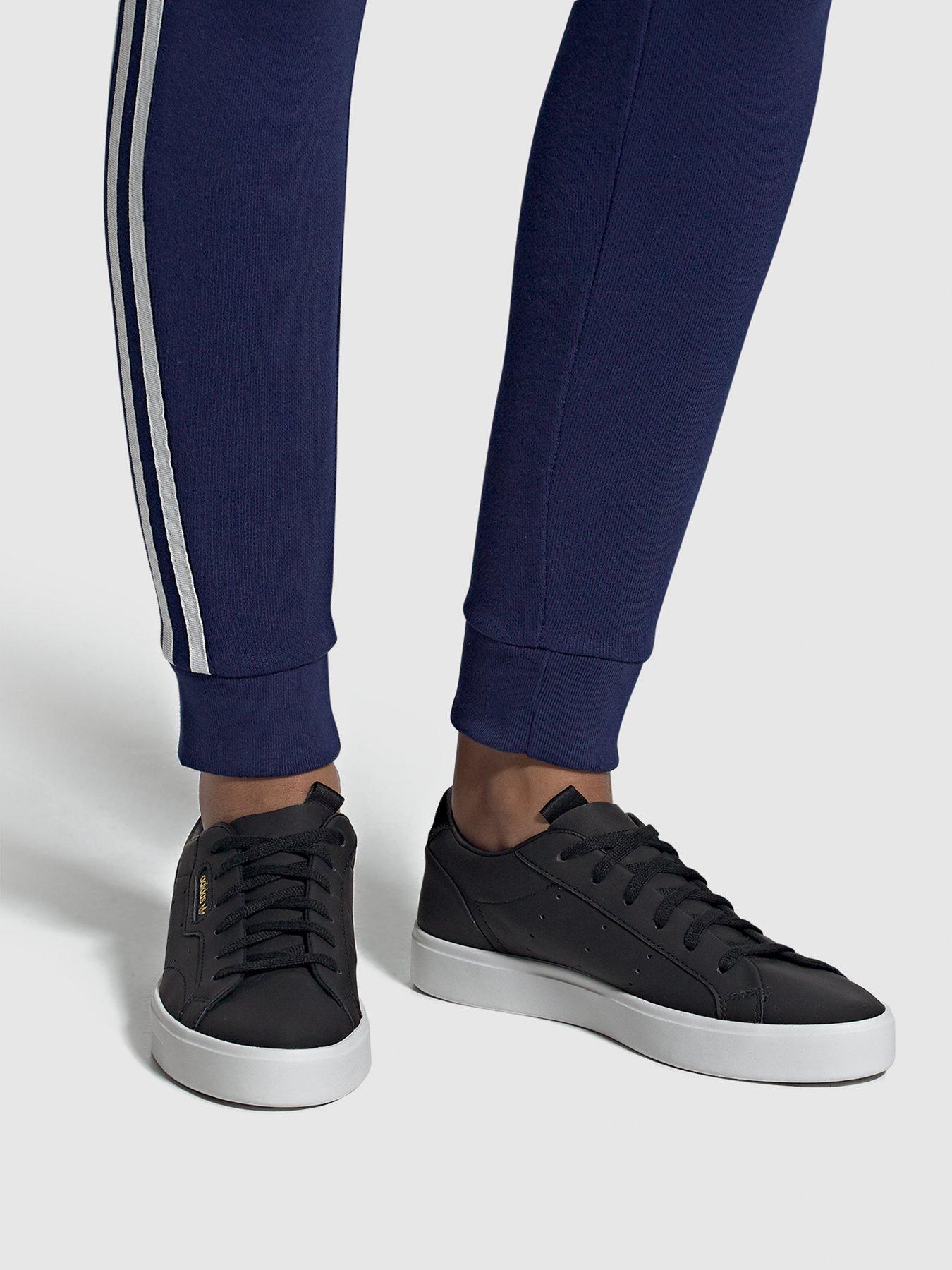 adidas black sleek w trainers